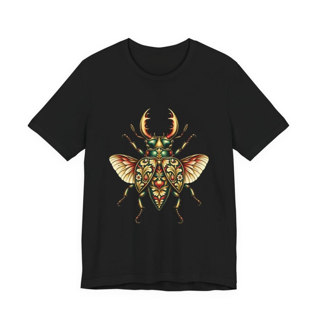 Floral Beetle Illustration