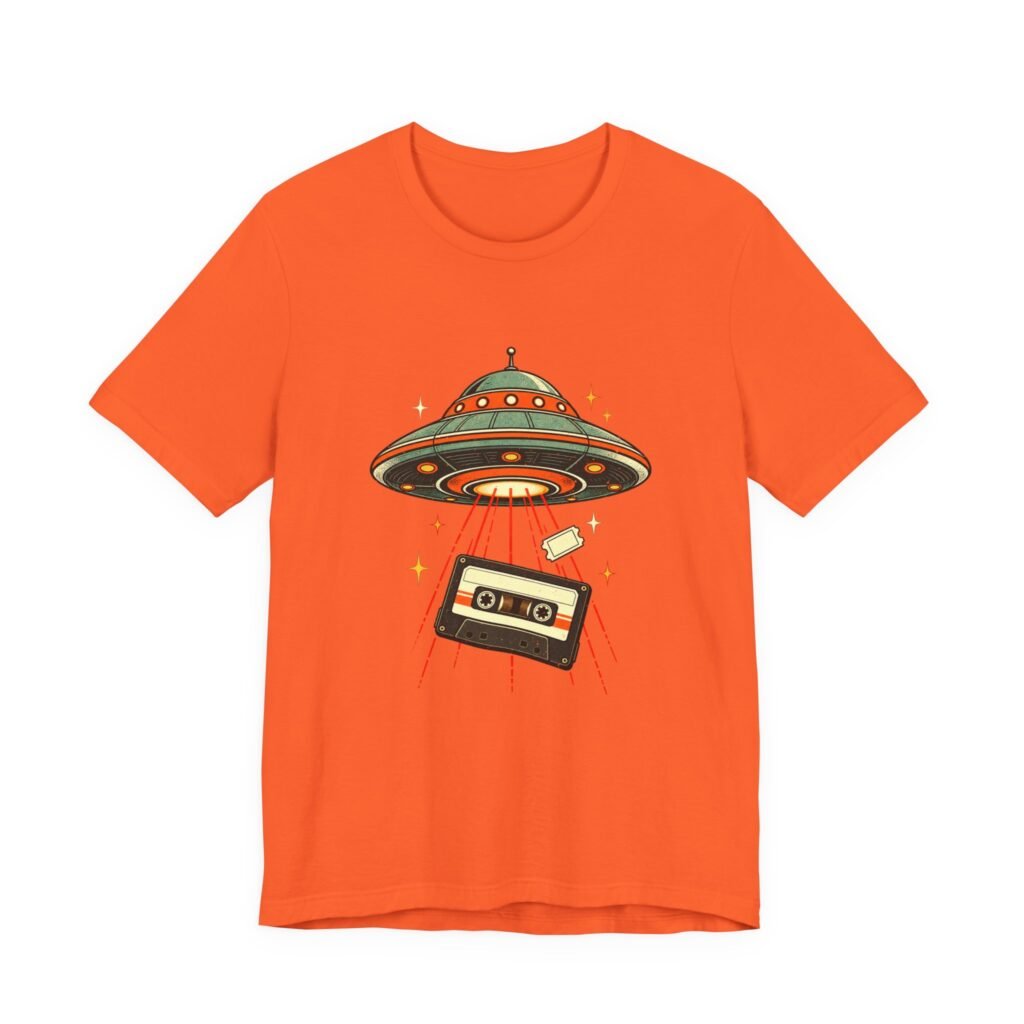 Retro 80s UFO Cassette Abduction