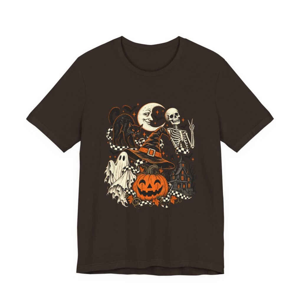 Playful Halloween and Skeleton Scene