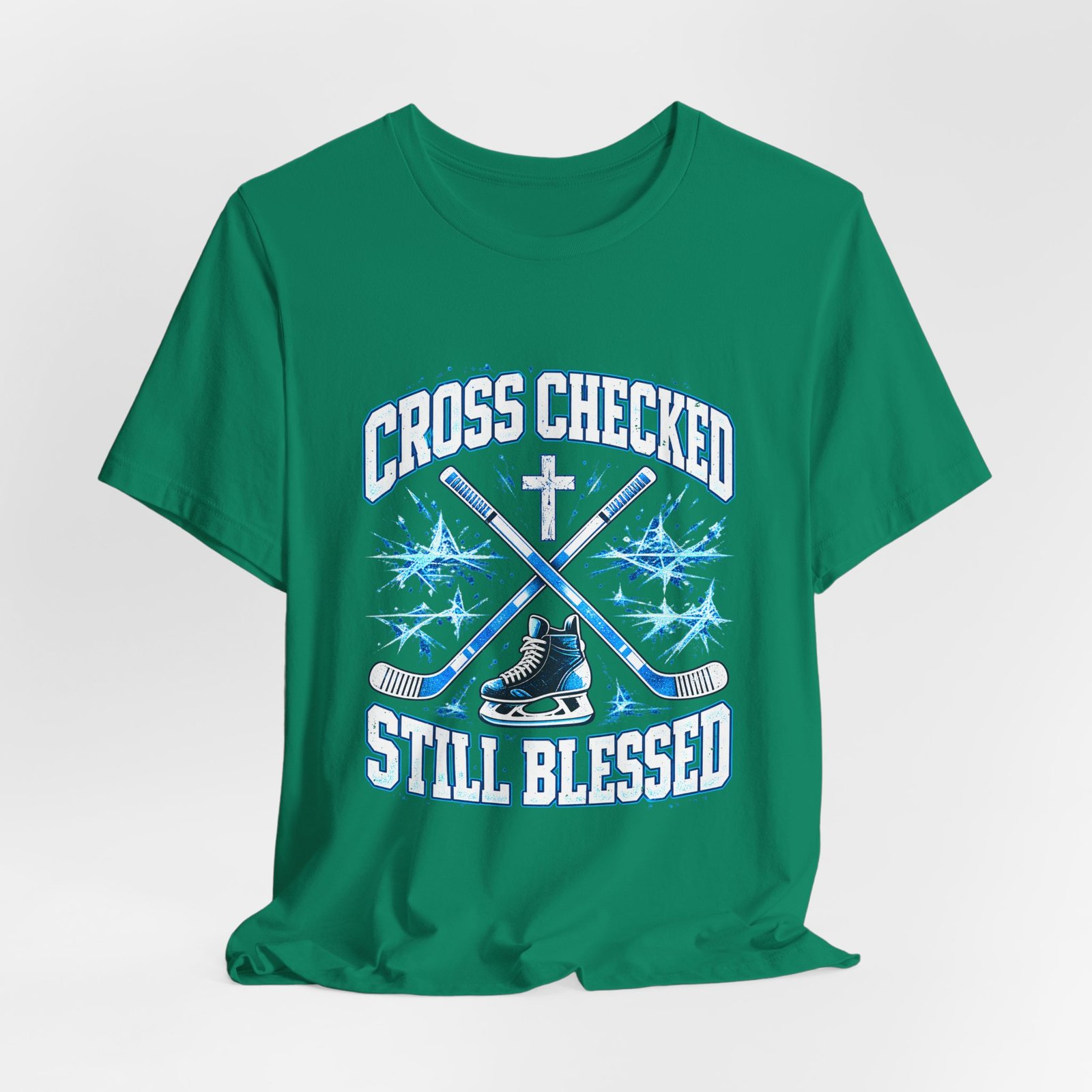 Cross Checked Still Blessed Hockey Design - Image 16