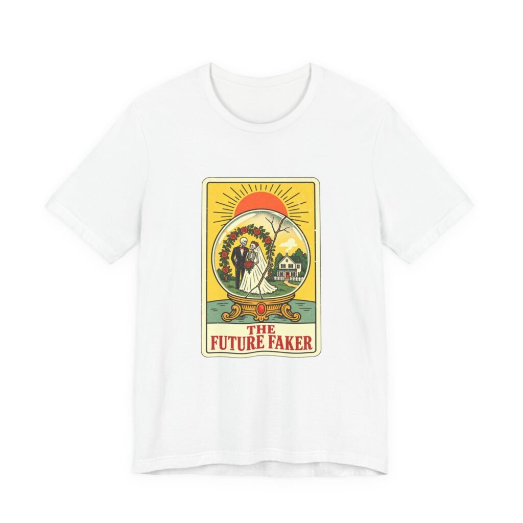 The Future Faker Skeleton Wedding Fortune Tarot Graphic Tee