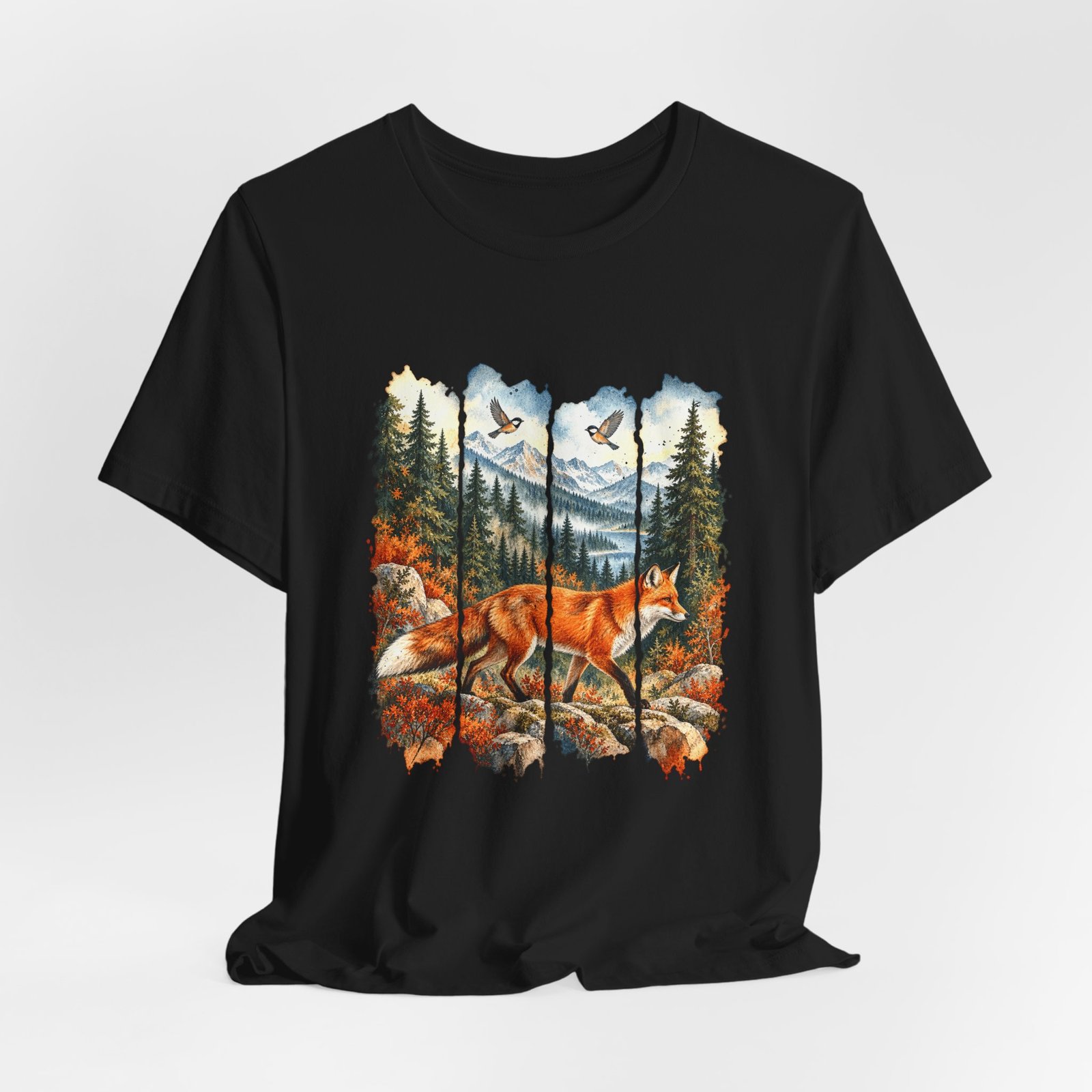Autumn Fox in a Mountain Forest - Image 8