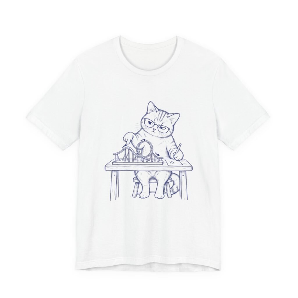 Funny Cat Plans a Looping Roller Coaster