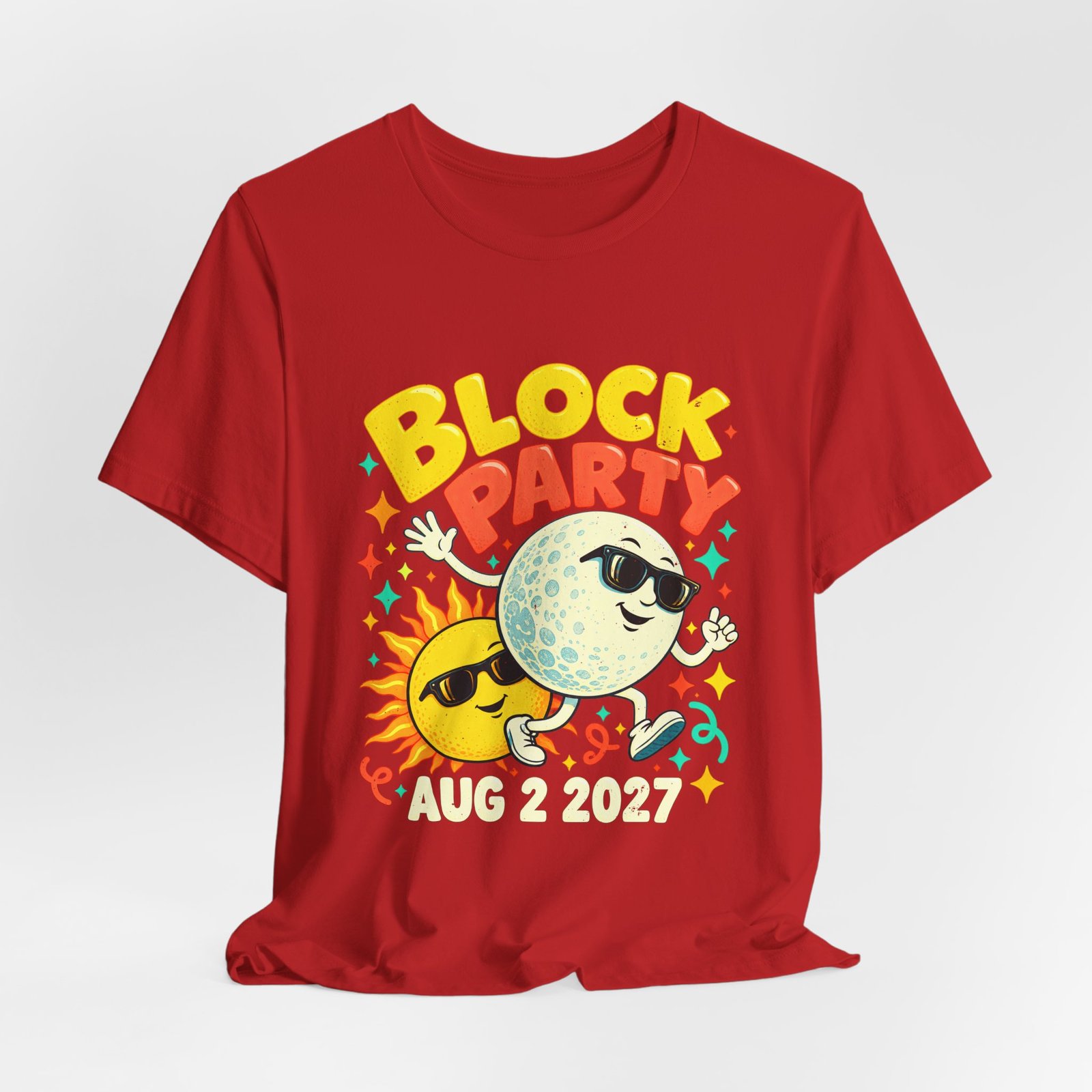 Block Summer Party Sun Total Solar Eclipse and Moon August 2 2027 - Image 32