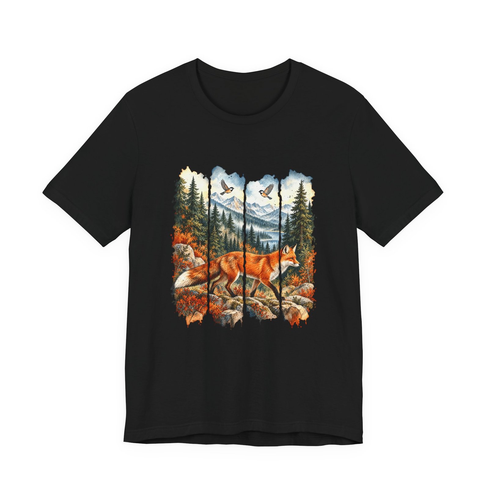 Autumn Fox in a Mountain Forest - Image 5