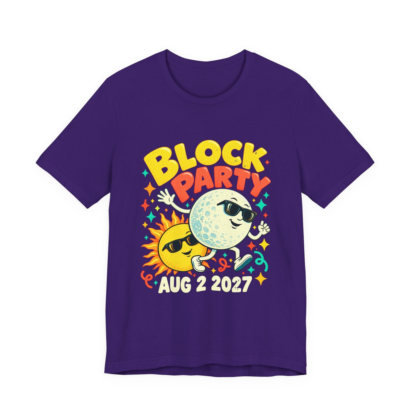Block Summer Party Sun Total Solar Eclipse and Moon August 2 2027 - Image 25