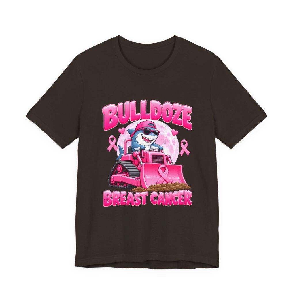 Bulldoze Breast Cancer Shark Awareness Design