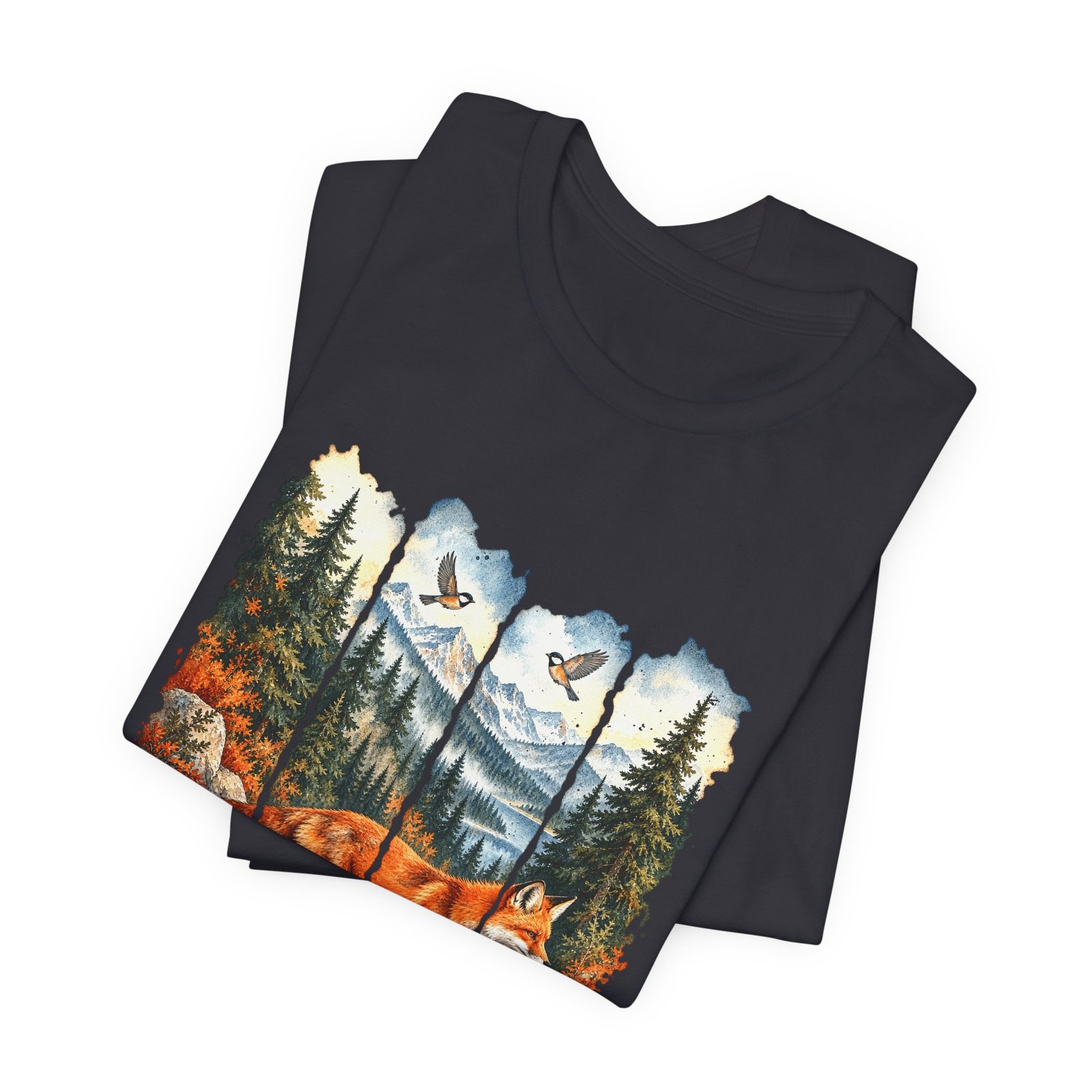 Autumn Fox in a Mountain Forest - Image 11