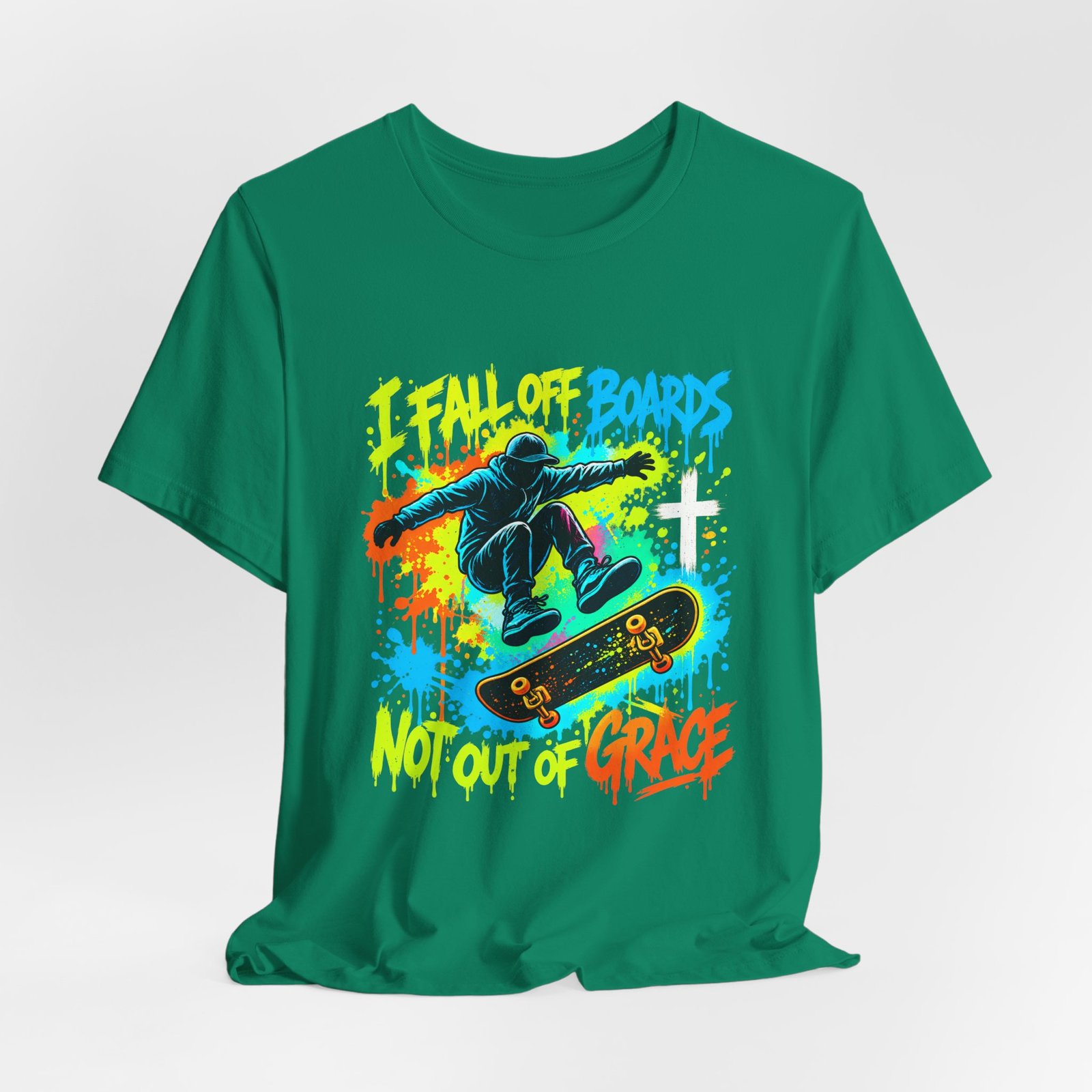 Fall Off Boards Not Out of Grace Skateboarding Design - Image 16