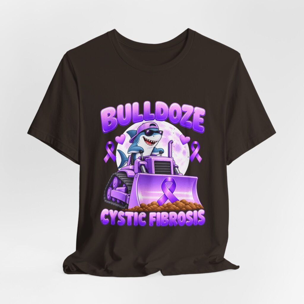 Bulldoze Cystic Fibrosis Shark Awareness Design