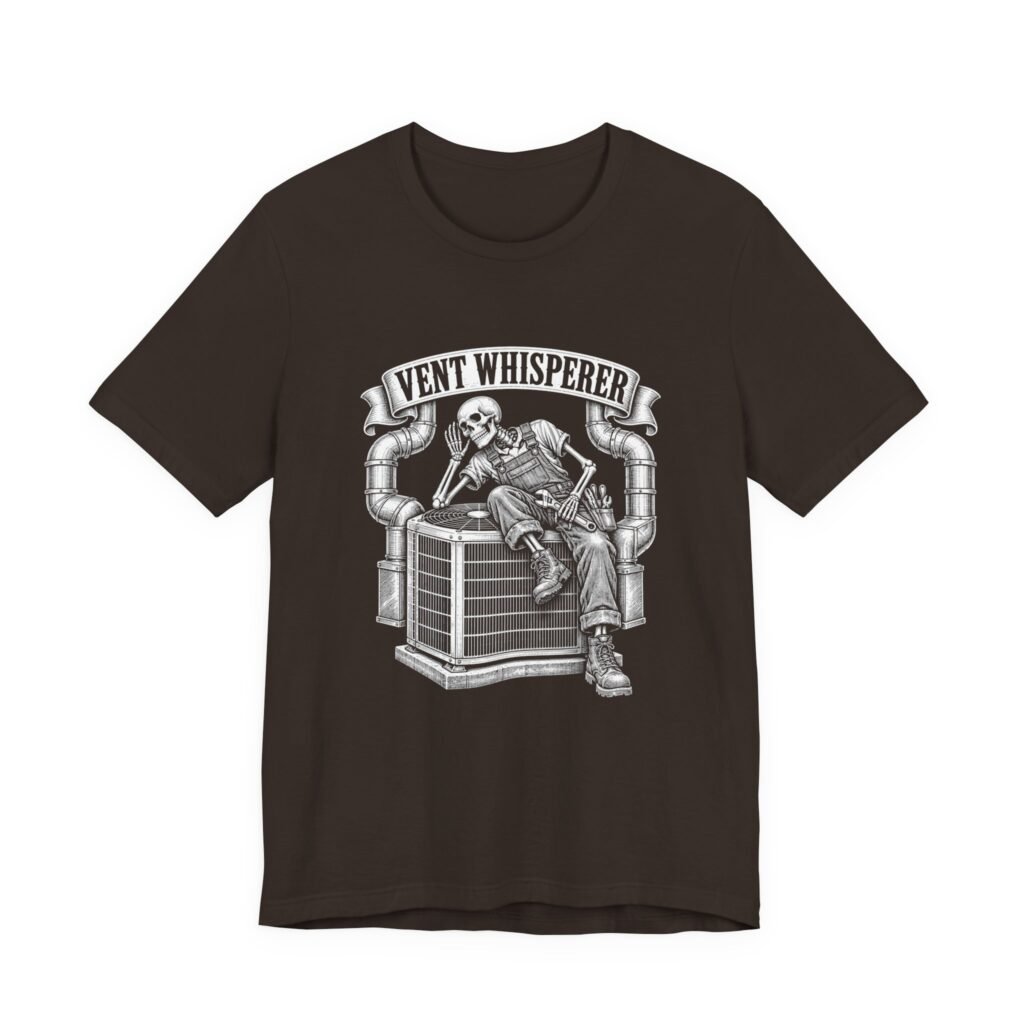 Vent Whisperer HVAC Technician Humor Graphic Tee