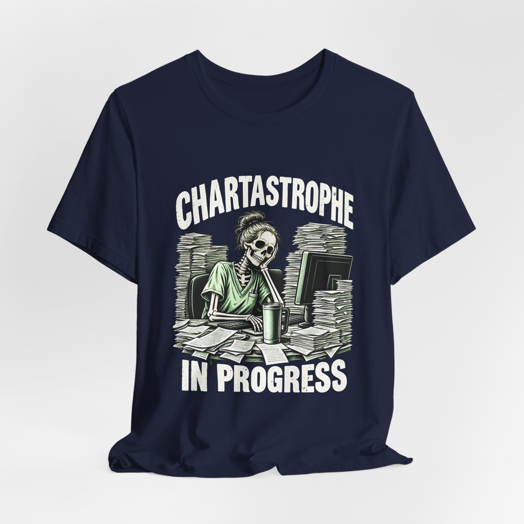 Catastrophe in Progress Skeleton Office Humor - Image 24