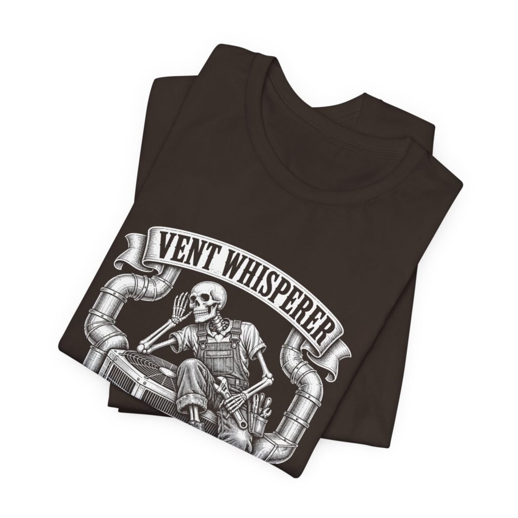 Vent Whisperer HVAC Technician Humor Graphic Tee