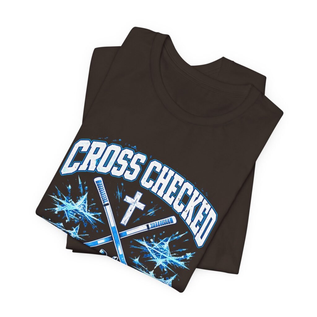 Cross Checked Still Blessed Hockey Design
