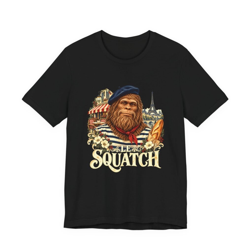 Le Squatch French Pun Bigfoot Humor