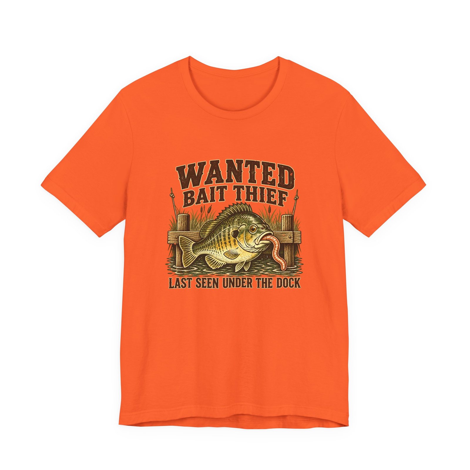 Wanted Bait Thief Bass Fishing Design - Image 5