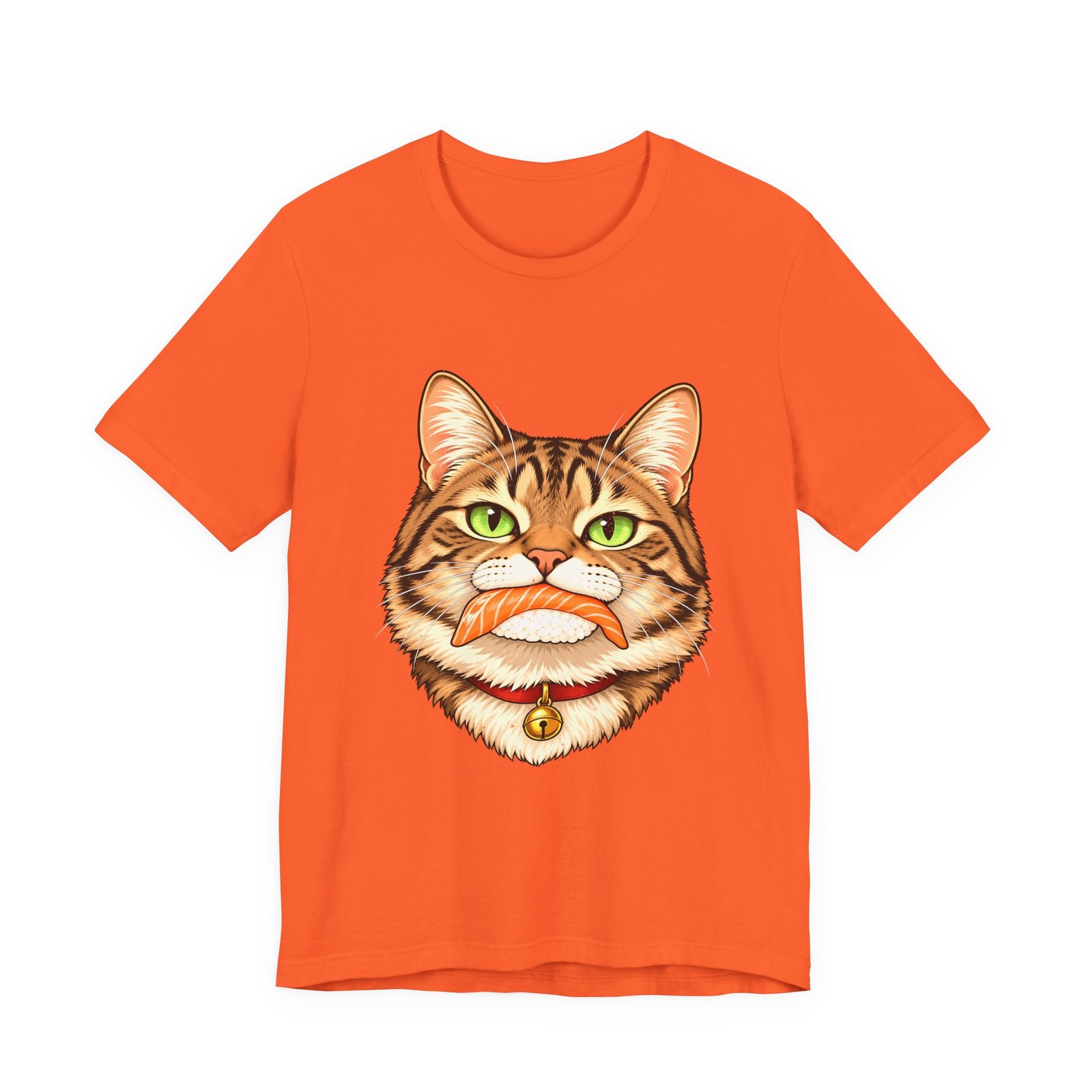 Tabby Cat With Salmon Nigiri - Image 5