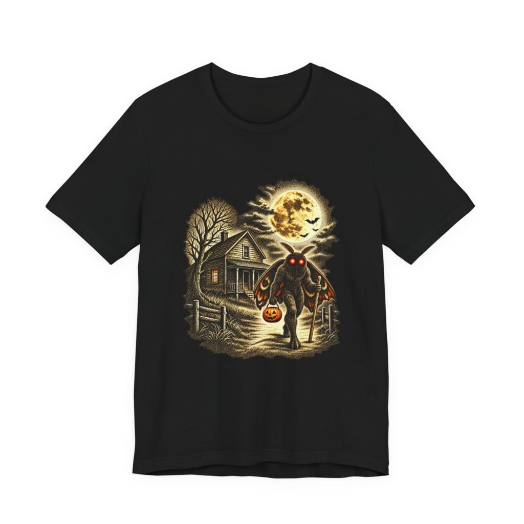Moth Monster Trick Or Treat Halloween Graphic Tee