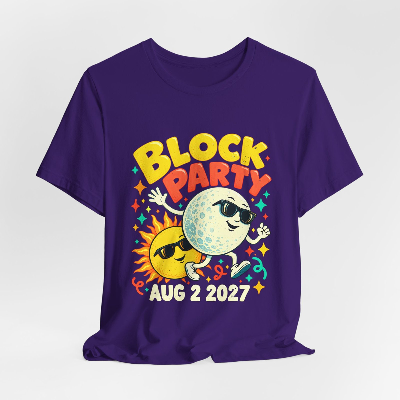 Block Summer Party Sun Total Solar Eclipse and Moon August 2 2027 - Image 28