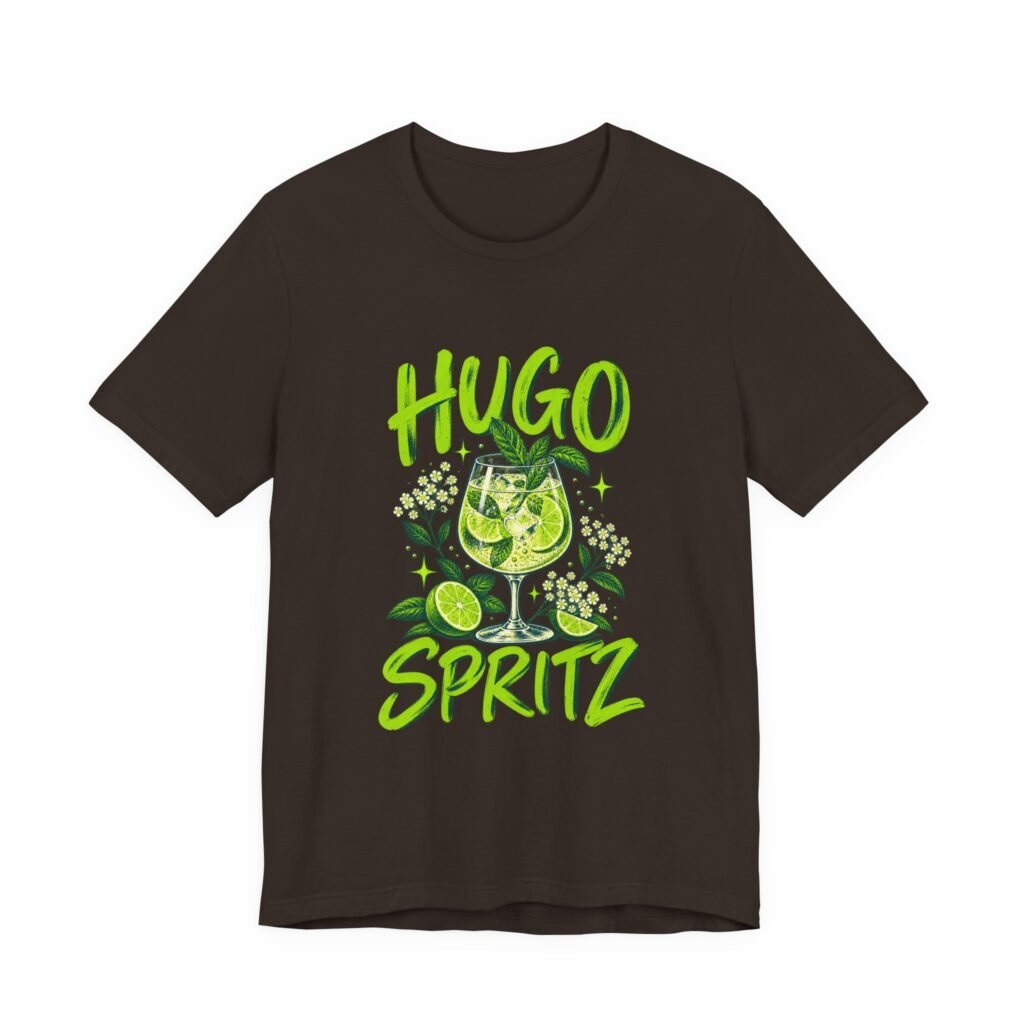 Hugo Spritz Lime Cocktail Illustration