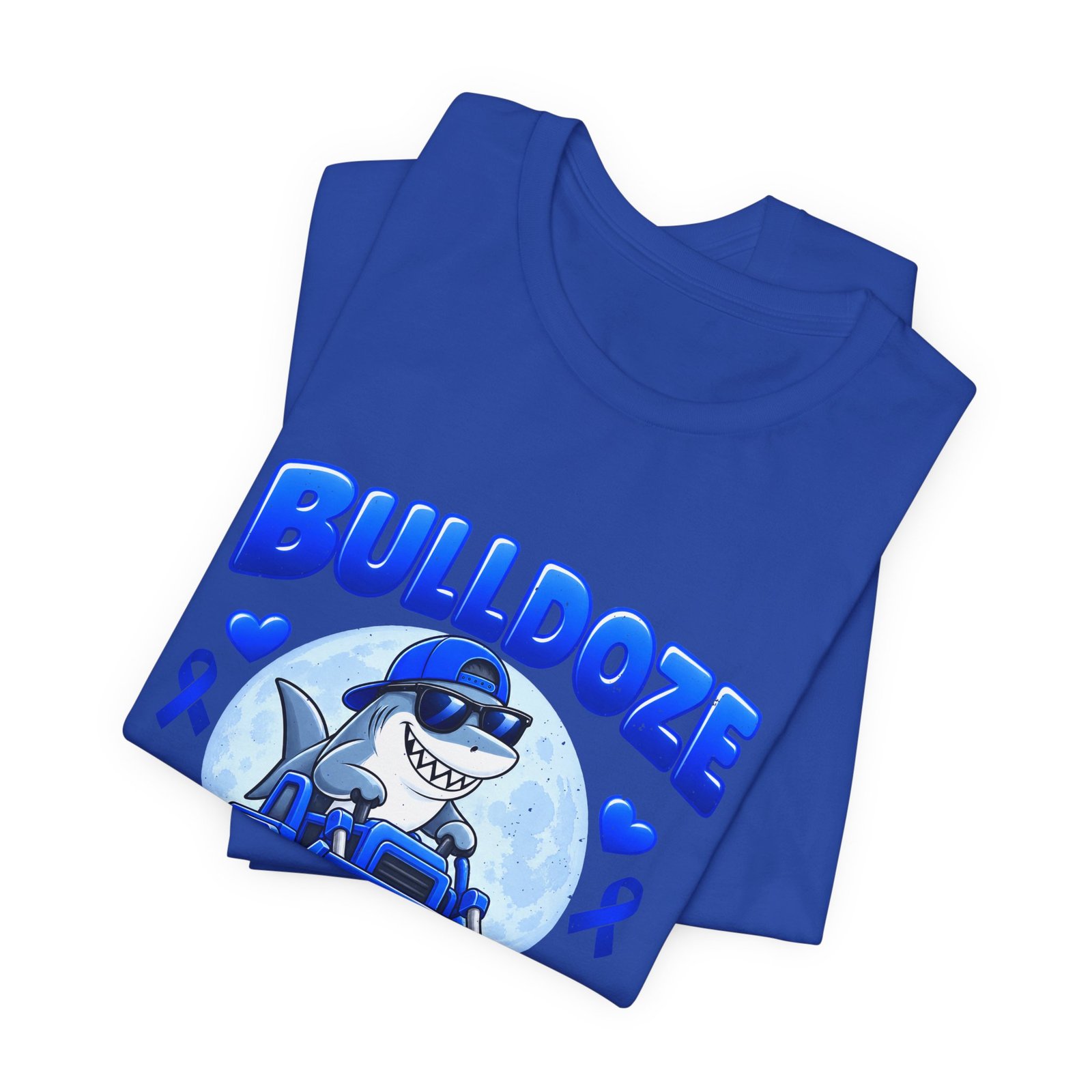 Bulldoze Colon Cancer Shark Awareness Design - Image 19