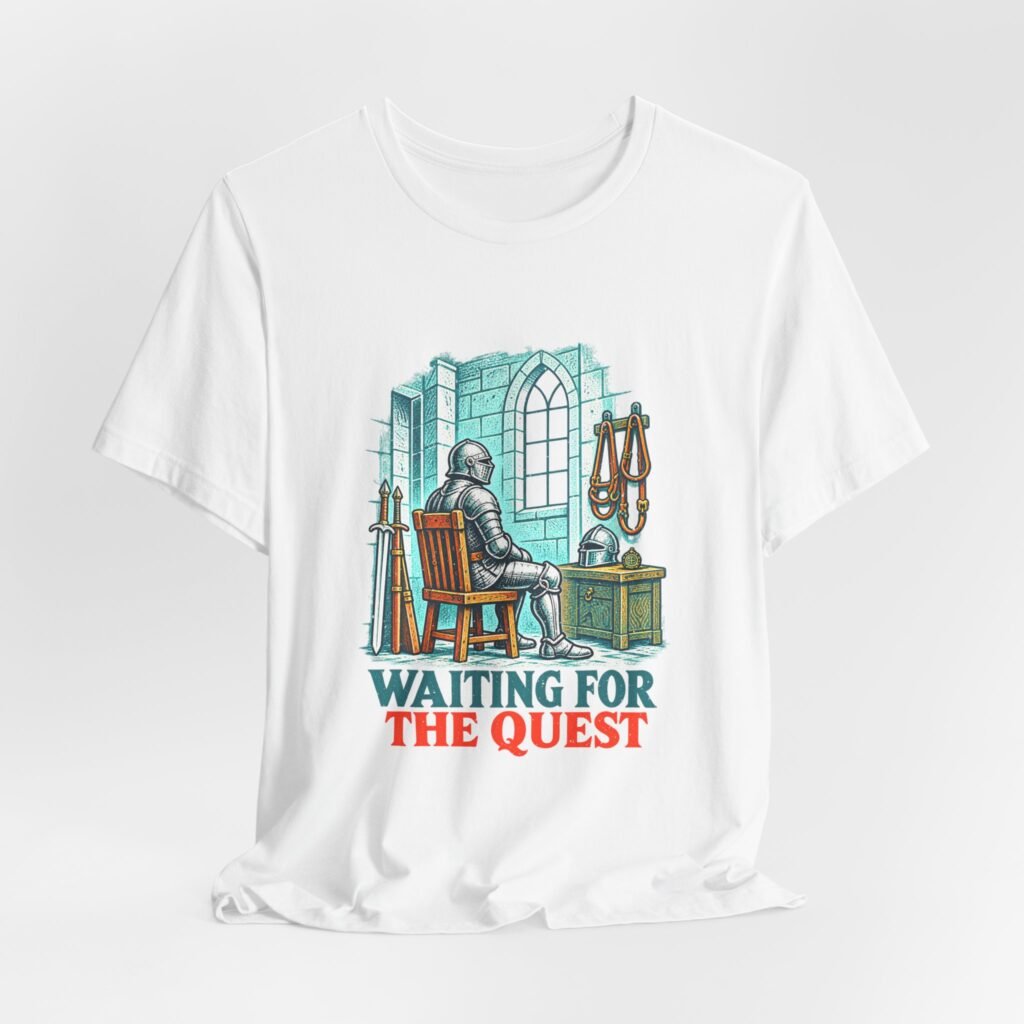 Waiting for the Quest Knight Fantasy Humor