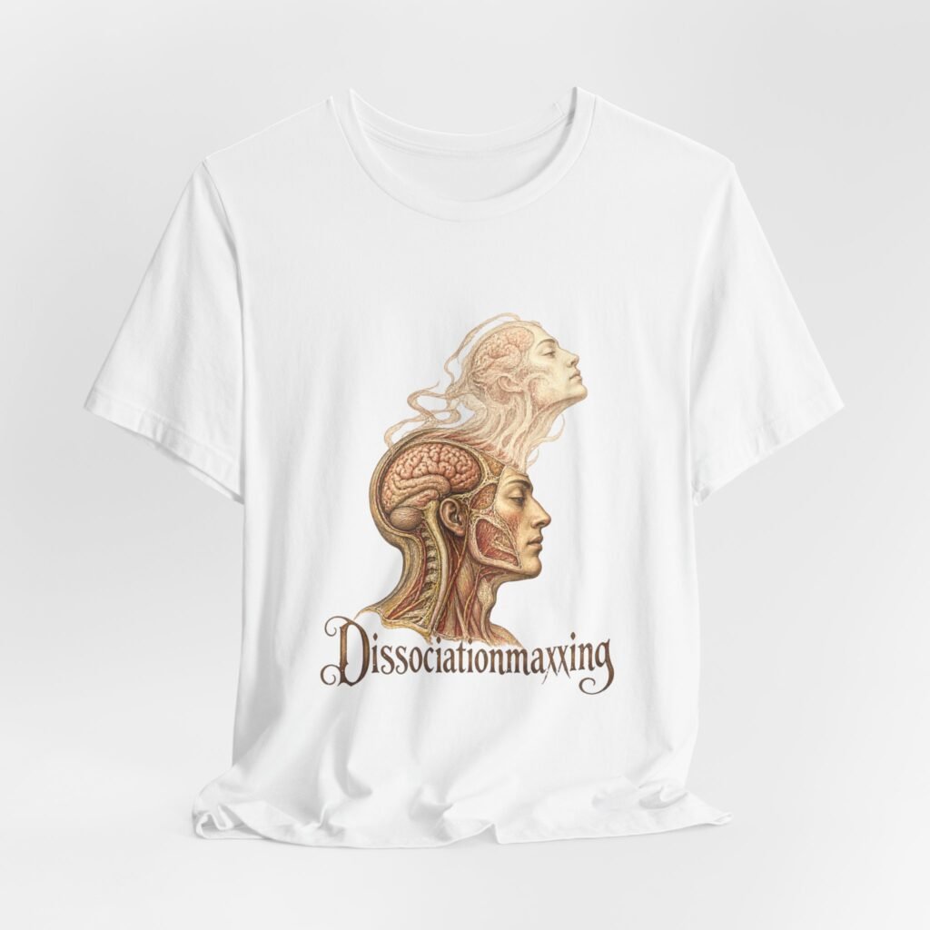 Dissociationmaxxing Brain Anatomy Illustration