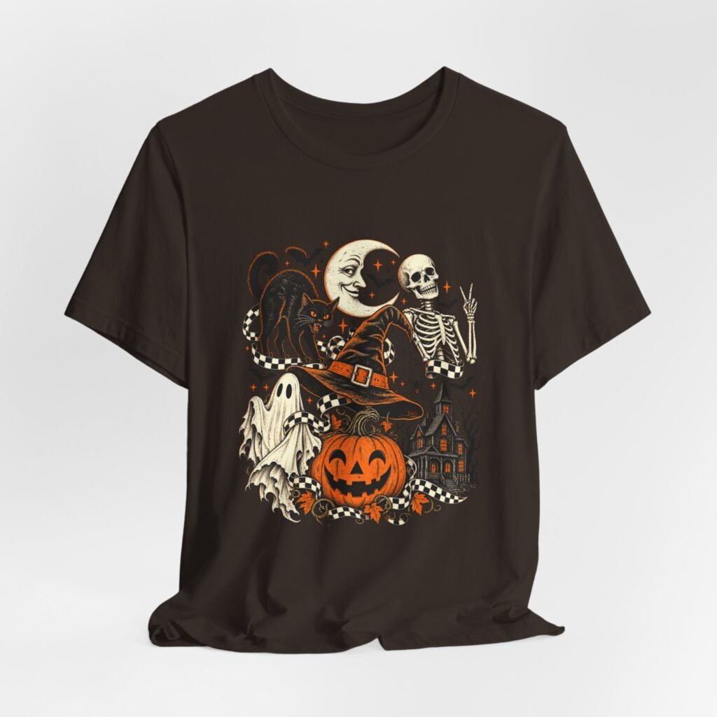 Playful Halloween and Skeleton Scene