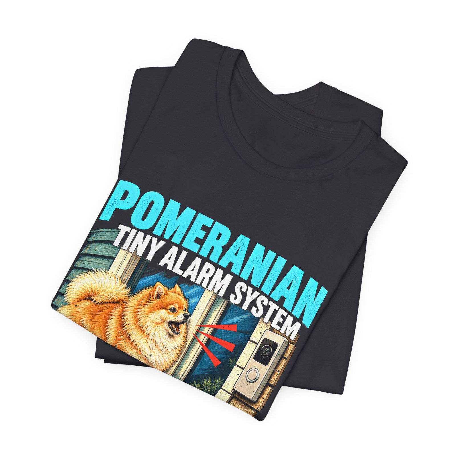 Pomeranian Tiny Alarm System Doorbell Humor - Image 11