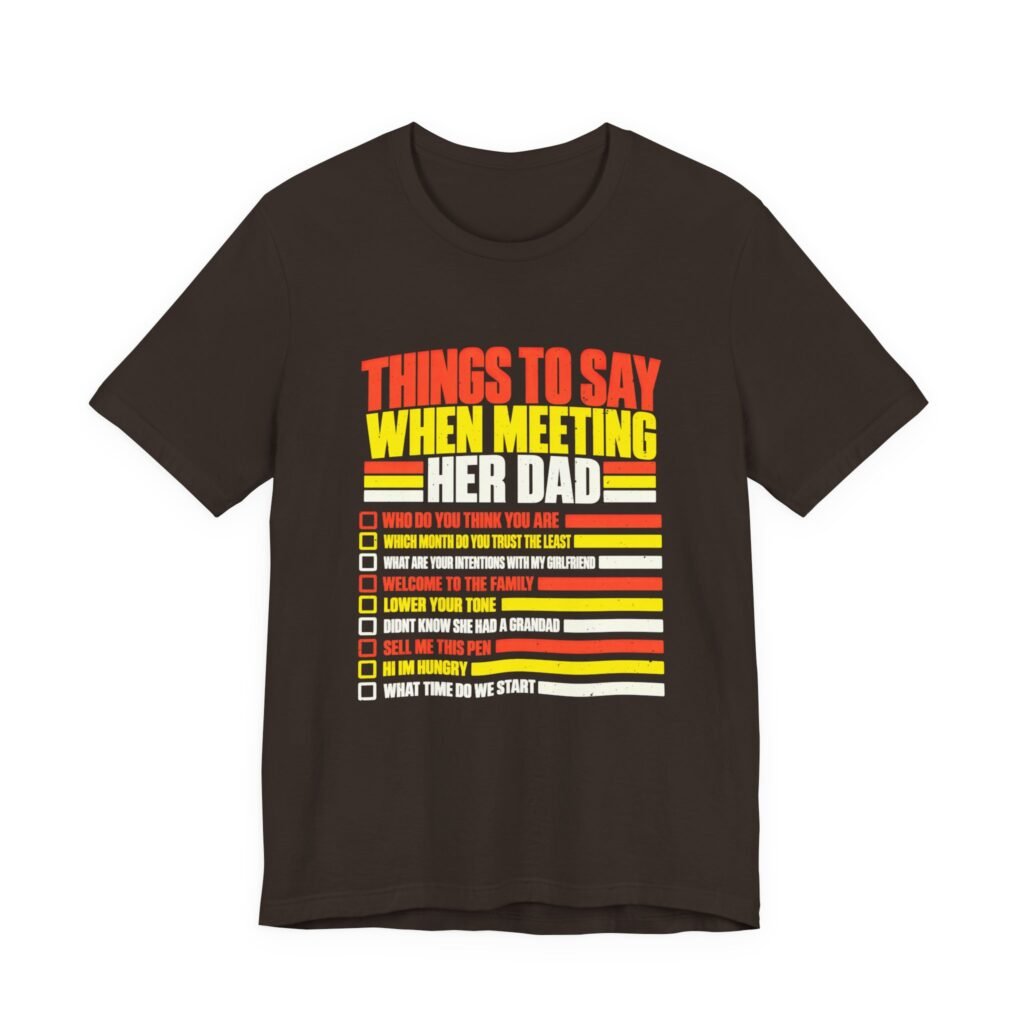 Funny Meeting Her Loving Dad Checklist Design