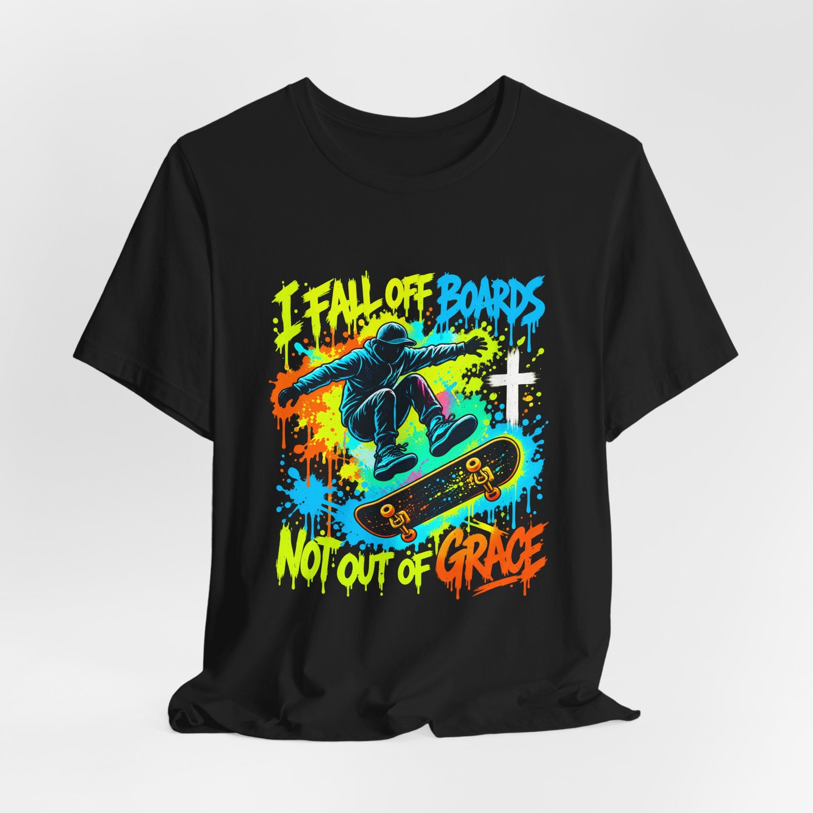 Fall Off Boards Not Out of Grace Skateboarding Design - Image 8
