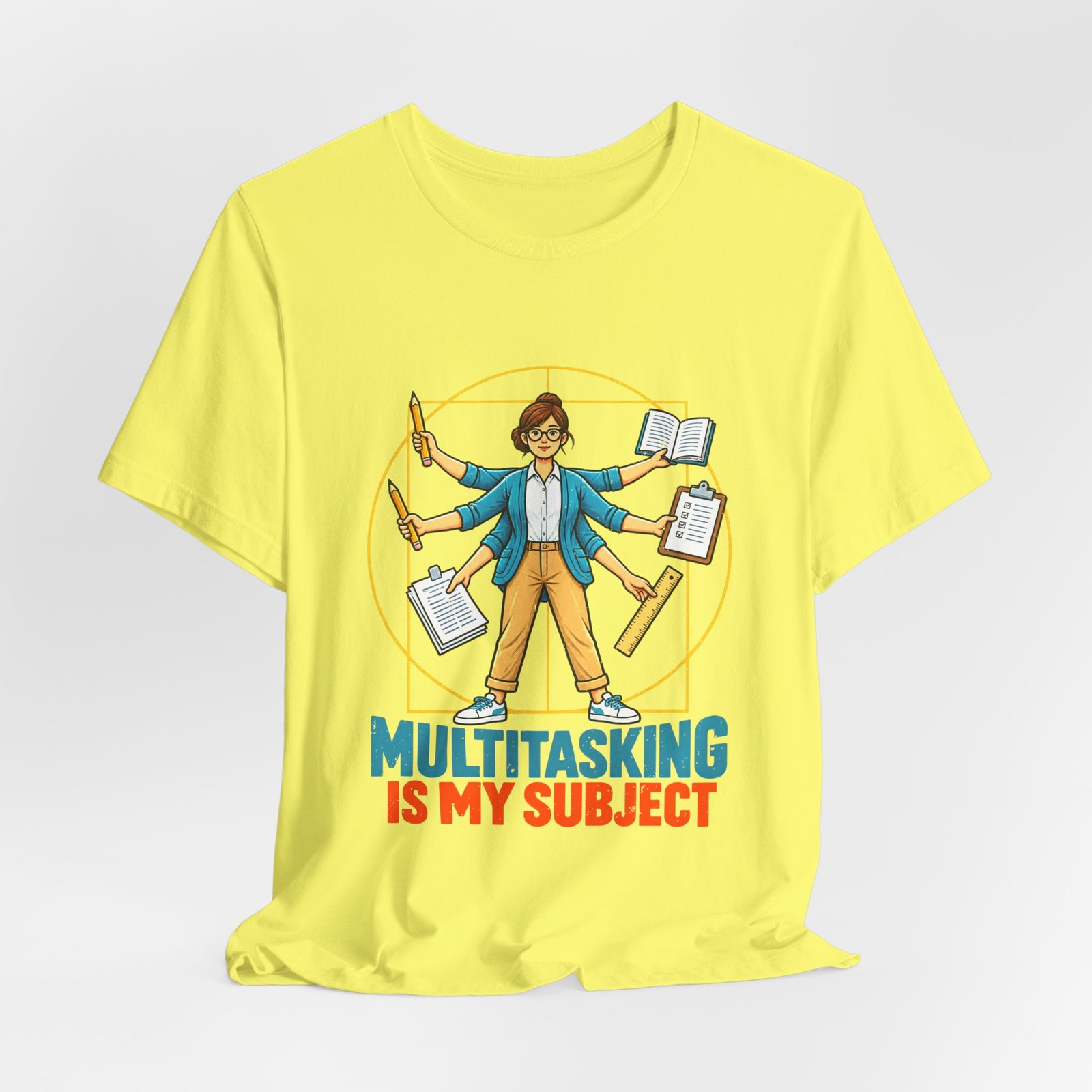 Multitasking Is My Subject Teacher Humor Graphic Tee - Image 20