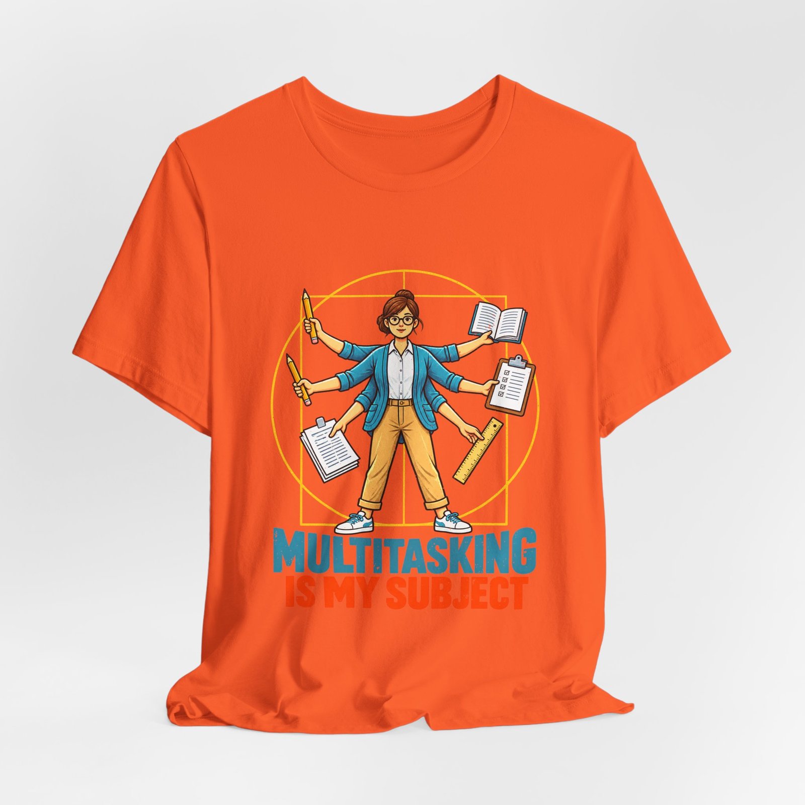 Multitasking Is My Subject Teacher Humor Graphic Tee - Image 8