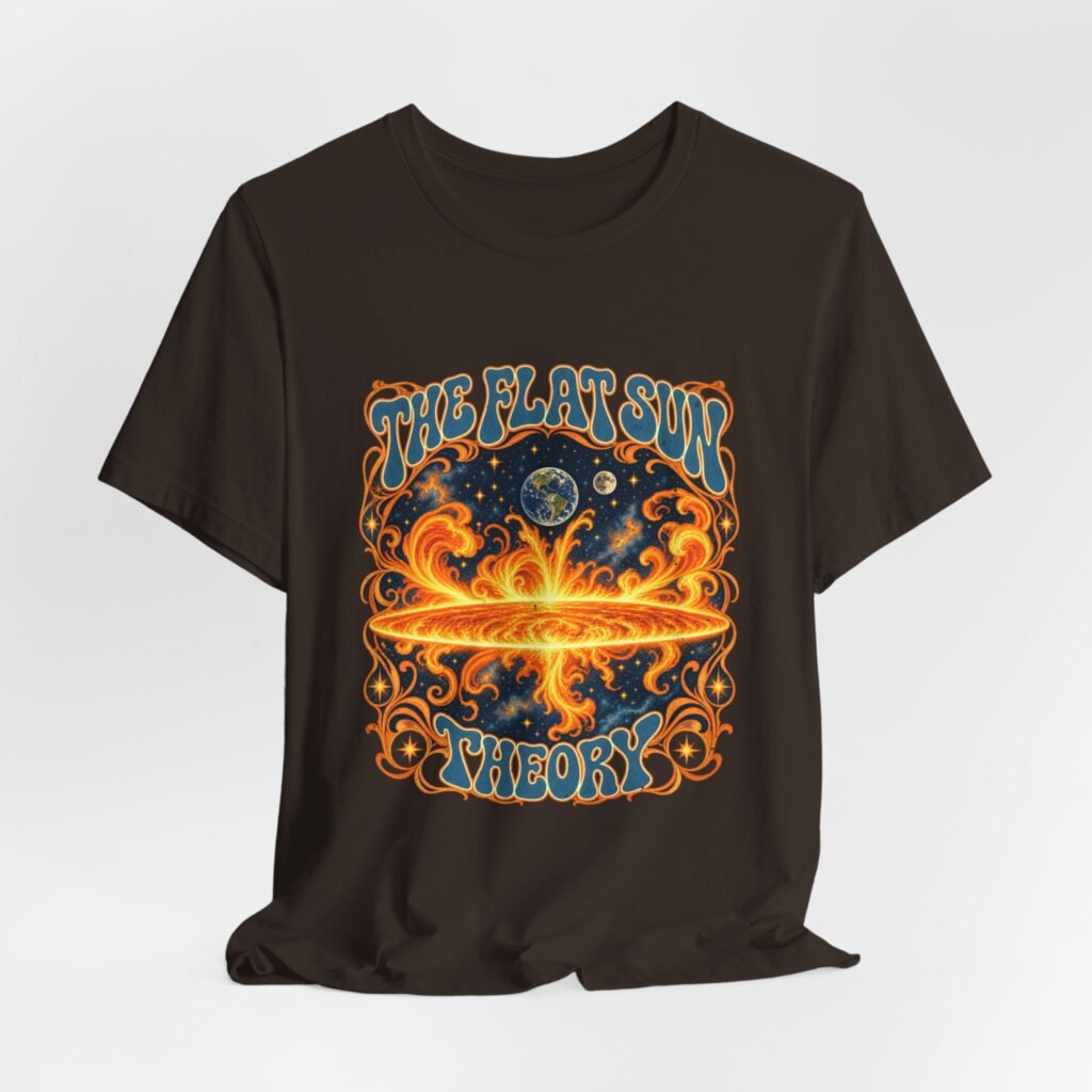 Flat Sun Funny Conspiracy Graphic Tee