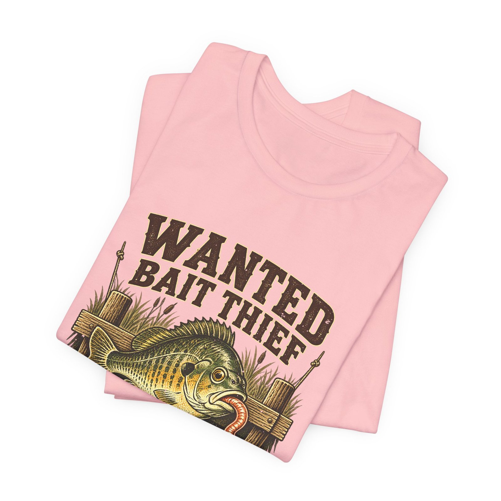 Wanted Bait Thief Bass Fishing Design - Image 15