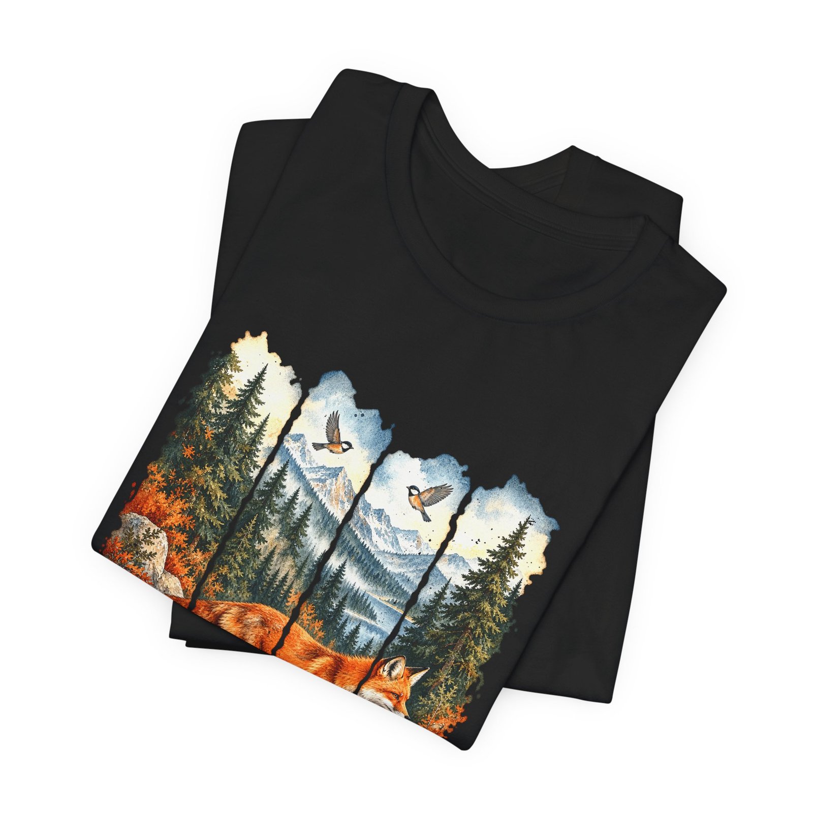 Autumn Fox in a Mountain Forest - Image 7