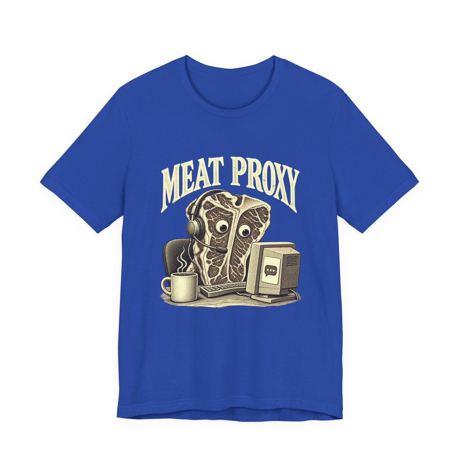 MEAT PROXY Funny Steak AI Computer Pun Graphic Tee - Image 17