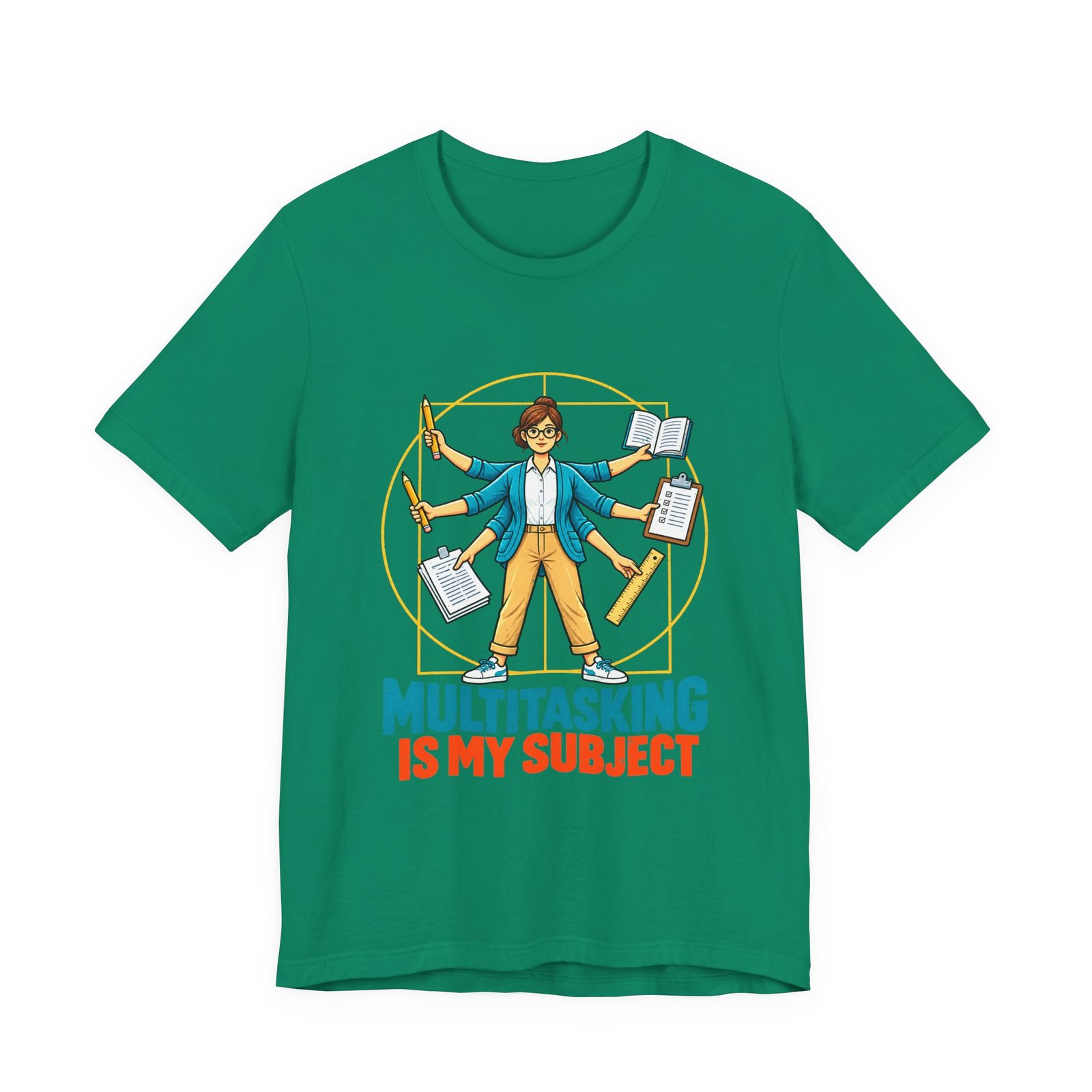 Multitasking Is My Subject Teacher Humor Graphic Tee - Image 25