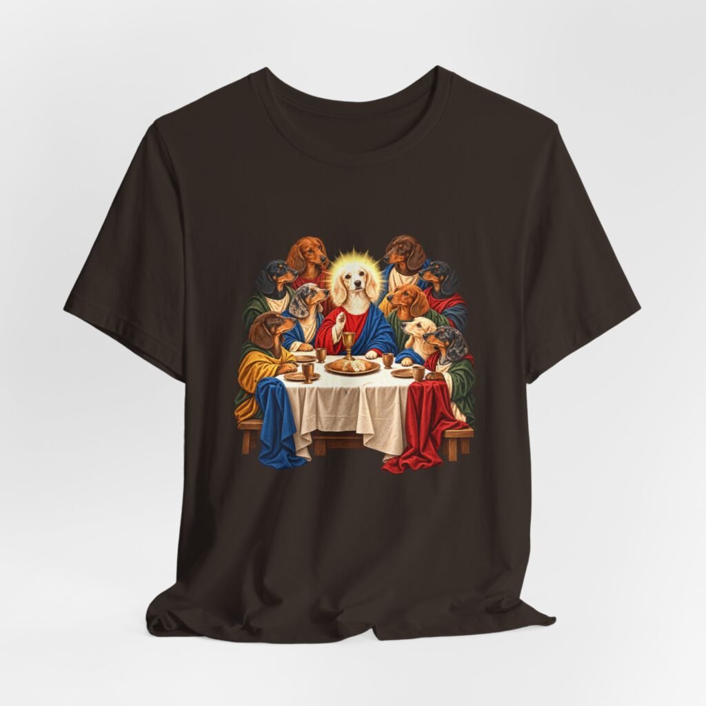 Dogs at the Last Blessed Supper Funny Religious Scene