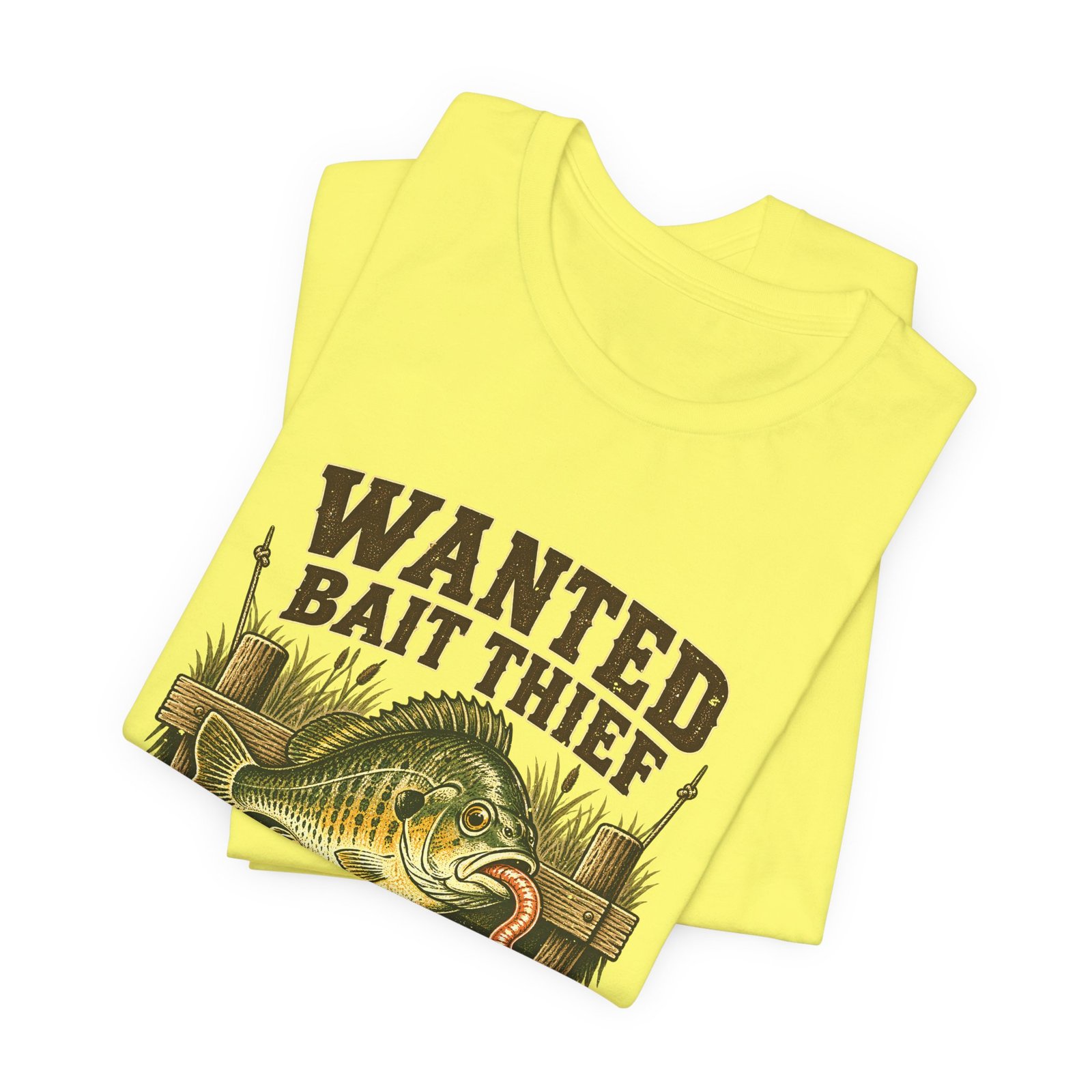 Wanted Bait Thief Bass Fishing Design - Image 11